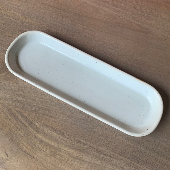 Pottery Barn Other - Pottery Barn ceramic speckle glaze tray/dish
